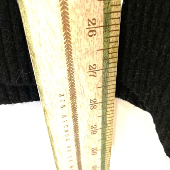 Talula Womens XXS Black Ivory Abstracy Tribal Knit Open Front Cardigan Waterfall - Picture 7 of 11